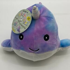 Squishmallows Kelly Toys Hallie The Narwhal 11.5 inches Plush Stuffed Toy NEW